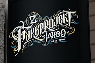 make more elegant and classic for logo tattoo and barbershop