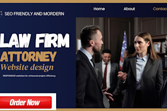 build modern law firm website attorney notary website legal website