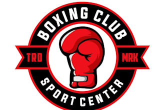 design a professional modern boxing club logo in short time