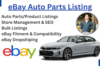 do professional ebay auto parts SEO optimized listing virtual assistance expert