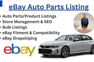 do professional ebay auto parts SEO optimized listing virtual assistance expert