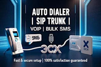 auto dialer, sip trunk, sip routes, spoof api, voip 3cx, bulk sms, telynx
