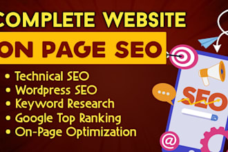 provide full website SEO audit and on page optimization