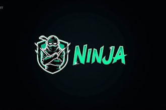 do ninja esport template mascot logo design