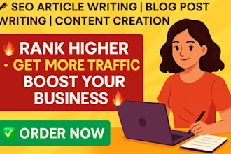 do SEO article writing, blog post writing or content writing