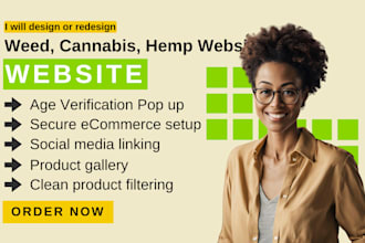 create cannabis website cbd website, ecommerce website hemp website weed website