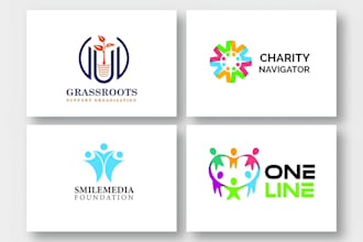 do unique outstanding nonprofit, community and charity logo design