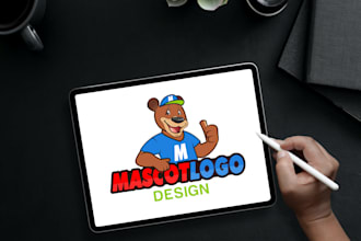 create a modern, cartoon business logo for your brand