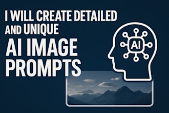 create detailed and unique image prompts for midjourney, adobe stock, or