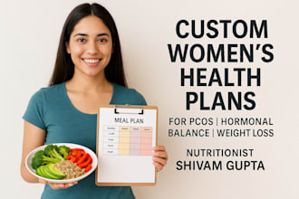 create custom womens health plans for pcos, weight loss, and hormonal balance