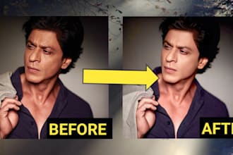 fix blurry photo and enhance poor resolution images, photoshop editing