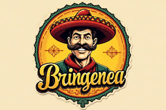 design outstanding mexican chef logo with express delivery