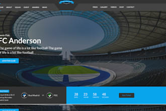 create football academy website soccer academy basketball website