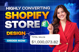 build automated shopify store , shopify dropshipping or shopify website
