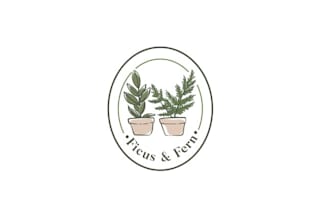 design sustainability indoor plant e commerce brand logo