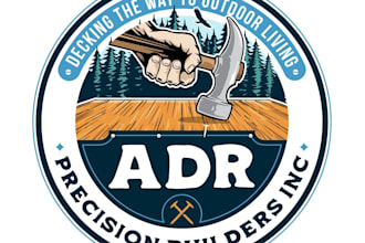 design a modern custom construction or outdoor building logo
