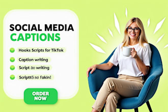 write captions or short texts for your social media posts