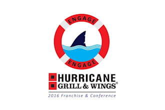 design dynamic hurricane grill and wings logo
