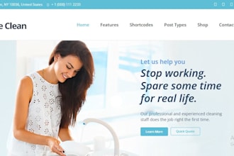 design cleaning service website with booking koala, booking koala website