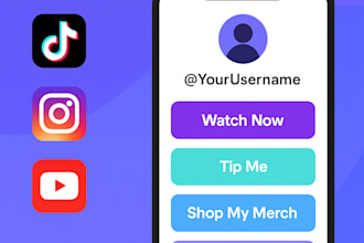increase your views with a custom link in bio landing page
