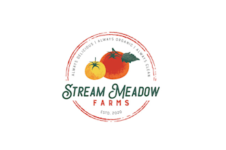design elegant organic tomato farm logo