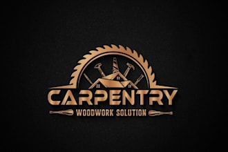 design vintage, retro, badge, business, carpentry logo