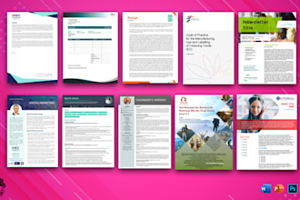 design brochure proposal white paper company profile case study annual report