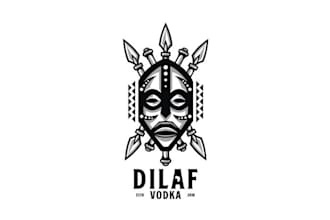 design elegant premium african vodka logo