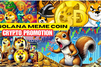 get 500k holders for solana memecoin 10x sales with crypto telegram promotion