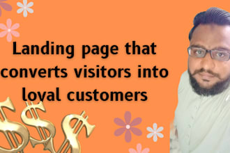 write a landing page for your product or service