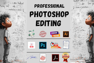 be your graphic designer and photoshop editing expert, redesign