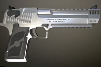 do 3d gun model,grenade models,3d battle kit design,3d modeling,cgi rendering