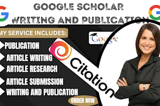 backdate, write and publish article in peer reviewed google scholar indexed