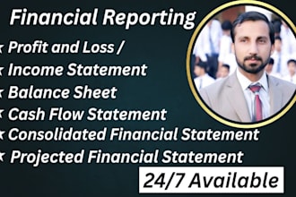prepare financial statements, profit or loss, balance sheet, cashflow statement