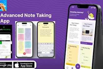 create a note taking app, notepad app, ai reminder app, task management app