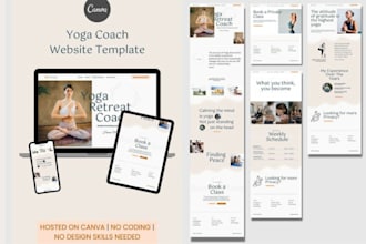 design stunning canva website, canva landing page, canva business website
