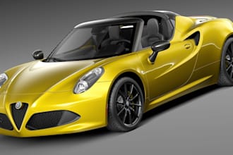 optimize 2d car to 3d stunning car model, vintage car,gaming car,bumper body kit