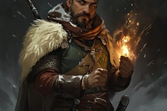 design an d and d character art and dnd art