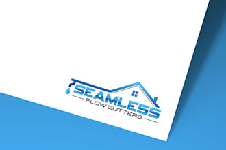 design a modern minimalist plumbing and construction logo