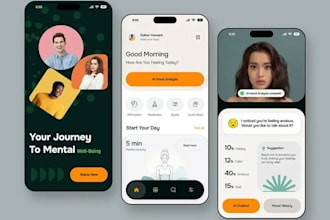 develop sleep tracking app, stress monitoring app, mental health tracker app