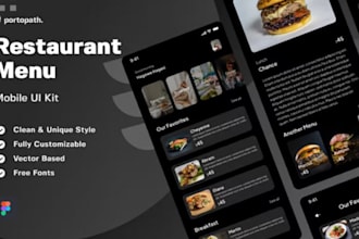 design restaurant menu digital menu modern menu