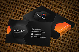 do professional and unique business card design