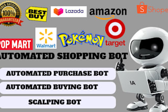 develop automated purchase bot auto buying bot   pokemon bot target bot amazon