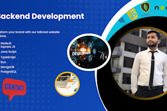 do backend development utilizing node, typescript, mongodb, postgresql, express