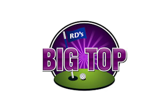 design colorful golf club team sports logo