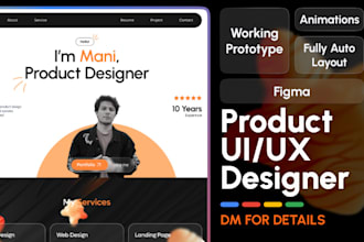 do UX UI design, app design, figma website design, wireframes, prototypes, figma