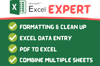clean and structure messy excel or CSV files fast