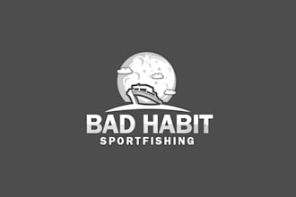 do a custom fishing, hunting and mountain logo