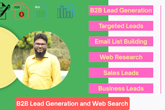 do your b2b lead generation and web research with accuracy