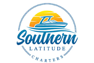 design boat and yacht charter company logo